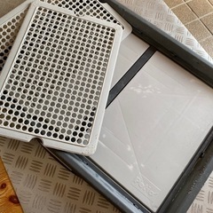 ペティオ　片手でらくらく　ドッグトレー　ワイド　グレーの画像