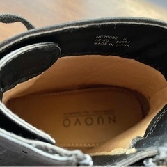 【美品】黒　編み上げショートブーツ　Sサイズの画像