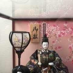 お取引相談中 お雛様 雛人形 三段飾り ガラスケース入り 専用箱付き オルゴール ライトアップ付きの画像