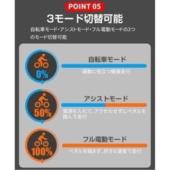 フル電動自転車 折りたたみ ほぼ新品の画像