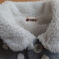 裏起毛【BeBe】水玉ポンチョの画像