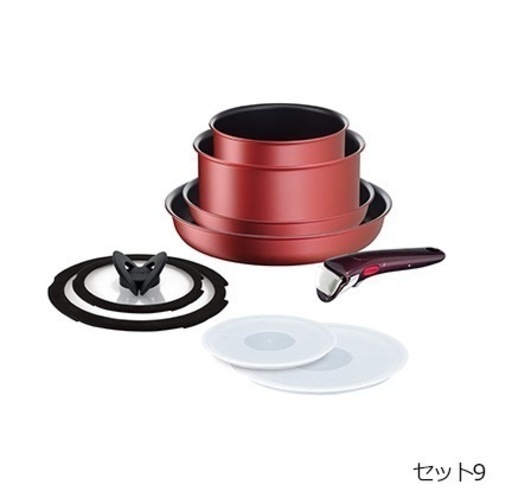【新品、未使用品】【IH対応、ガス火対応 】T-fal 9点セット◽︎値下げしました?