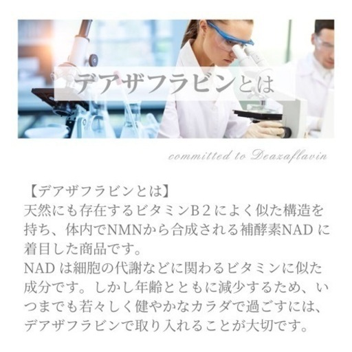 デアザフラビン plus 5-ALA W配合 日本製 純度99.9％以上 1粒NMN1200mg相当 次世代型NMN 特典④有り　全国
