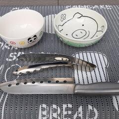 トングと茶碗他