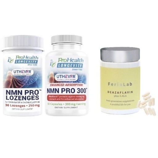 【お得3セット】NMN 舌下吸収トローチ 30粒 と NMN カプセルタイプ と デアザフラビンplus5-ALA NADサプリ　全国配送料無料