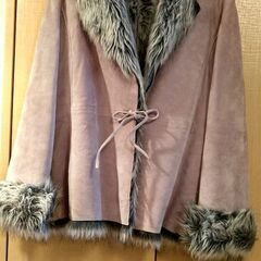シープスキン　レディース　スウェード　コート