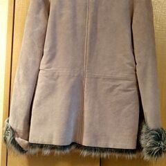 シープスキン　レディース　スウェード　コートの画像