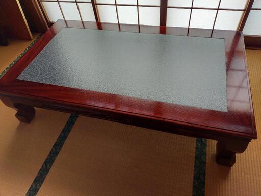 大塚家具 ケヤキ座卓 上面 陶板
