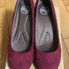 《未使用》ボルドー　パンプス　24.0   の画像