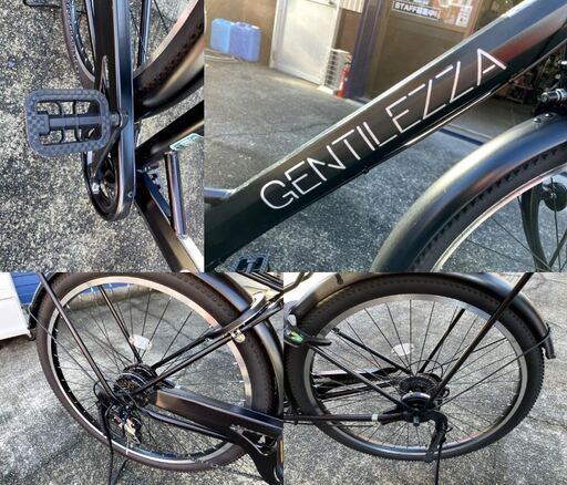 自転車　GENTILEZZA　ブラック　27インチ　6段階変速機装備　購入から約2か月ほど　通勤　通学