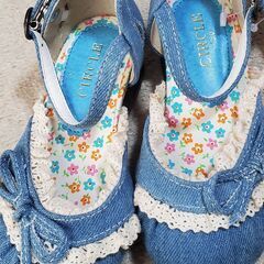 15センチ女児用未使用サンダルの画像