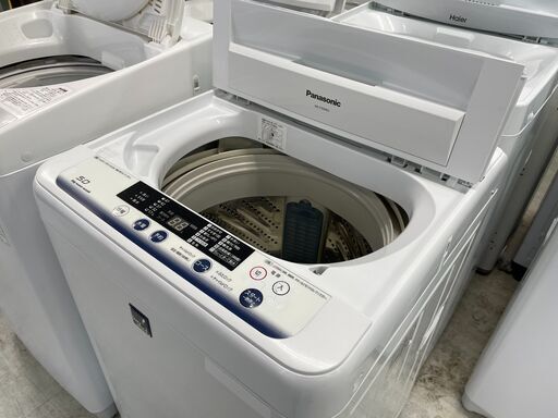 配送設置込み　パナソニック5.0K洗濯機　2018年製　分解クリーニング済み！！