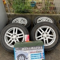 スタッドレスタイヤと非金属チェーンセット