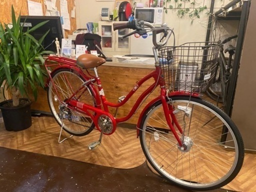 【6段】LEDオートライト　26インチ自転車