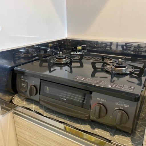 ガステーブル 都市ガス ホース付き ほぼ新品