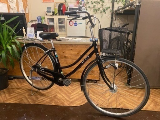 27インチ自転車　LEDオートライト　ブラック