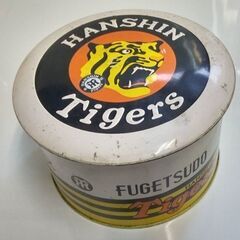 ☆阪神タイガース　空き缶　神戸風月堂　お菓子空き缶　中古品　
