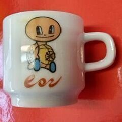☆キャラクターコップ 保健飲料ピロン 　ノベルティ　昭和レトロ　中古品  の画像