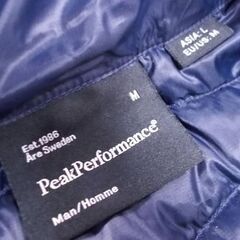 PeakPerformance ダウンジャケット ヘリウム Man/Homme M ブルー/ブラック ピークパフォーマンス HELIUM PU 札幌市東区 新道東店の画像