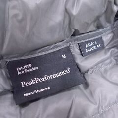 PeakPerformance ダウンジャケット ヘリウム Man/Homme M グレー/ブラック ピークパフォーマンス HELIUM PU 札幌市東区 新道東店の画像