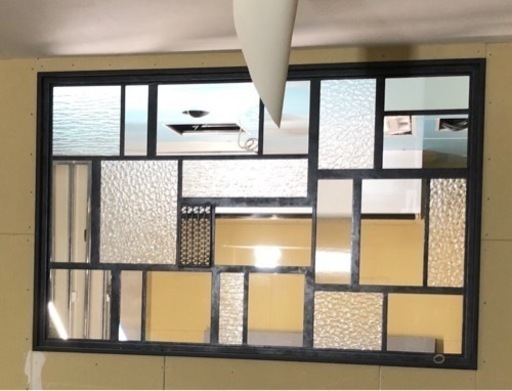 【値下げ】アイアン 窓 オーダー品  ガラス枠スクリーン