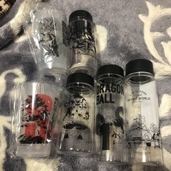 ドラゴンボールandスヌーピーのコップ・プラ水筒セット
