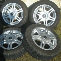 ダンロップWM01スタッドレス155/65R13 バリ山？☆ブリ...