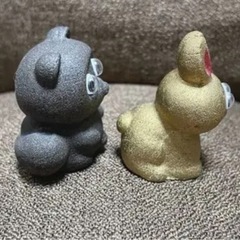 カチカチ山☆狸とうさぎ置物！の画像