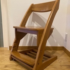 マルニ木工　ブナ無垢材　学習椅子jtse