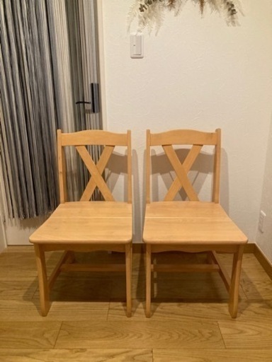 無垢天然木カントリーダイニングチェア２脚セットjtse 無垢天然木カントリーダイニングチェア2脚セットjtse