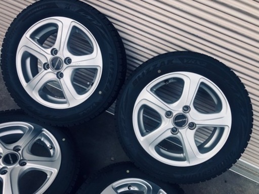 冬タイヤ  155/65R14  BS製アルミ付ブリヂストン製スタッドレス4本組