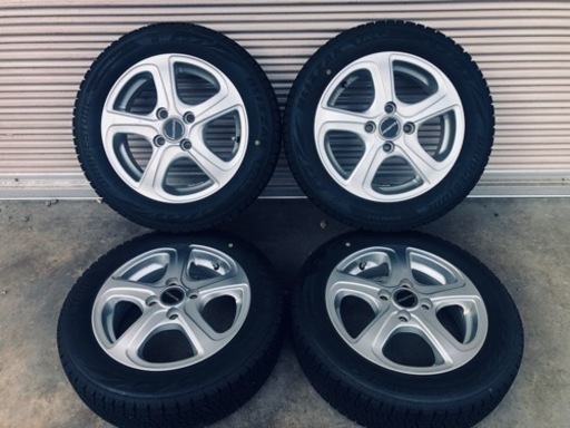 冬タイヤ  155/65R14  BS製アルミ付ブリヂストン製スタッドレス4本組