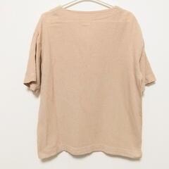 【美品】IOOZDISPORT メンズ スリットネック 半袖シャツ L ベージュの画像