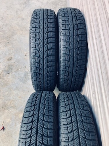 冬タイヤ 155/65R14 軽自動車用アルミ付きミシュランスタッドレス4本組