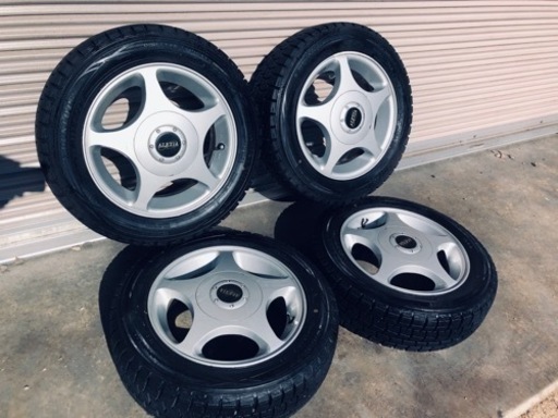 冬タイヤ 155/65R13 軽自動車用アルミ付きバリ山スタッドレス4本組