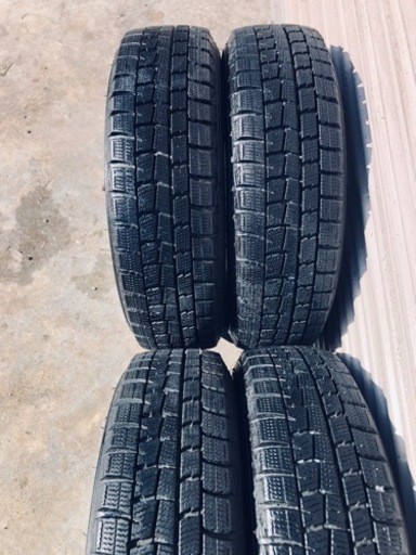 冬タイヤ 155/65R13 軽自動車用アルミ付きバリ山スタッドレス4本組