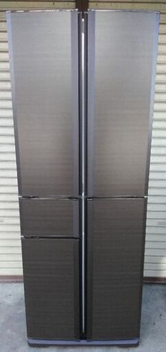 三菱 5ドア冷蔵庫 MR-A41YY-RW 405L 14年製 ダークウッド 配送無料