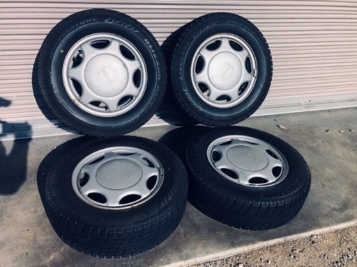 冬タイヤ 185/70R14 便利なホイール付きBS製スタッドレス 4本組