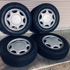 冬タイヤ 185/70R14 便利なホイール付きBS製スタッドレ...