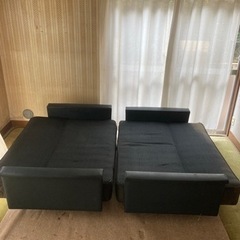ソファーベッド　2つセット差し上げます！の画像