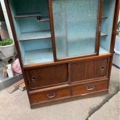 古家具 古道具 食器棚 
