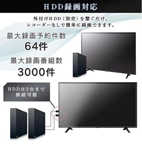 アイリスオーヤマ 40V型 液晶テレビ　スタンド付き！