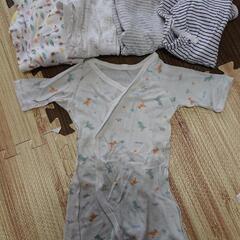 新生児～9ヶ月頃まで 肌着 授乳ケープ セットの画像