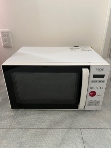 【受付終了】未使用　KNチヨダ　電子レンジ　NEOVE　NGM720A　2021年製　白色　中古品ランクA