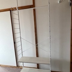 [取引決まりました]ニトリ　収納ラック　ワードローブ付き