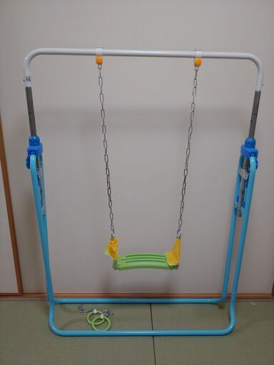 折りたたみブランコ鉄棒　室内遊具