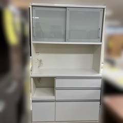 J1950 松田家具 食器棚 レンジボード ターキーレンジ 1180 大川家具 ブランド IDC大塚家具 取扱  クリーニング済み