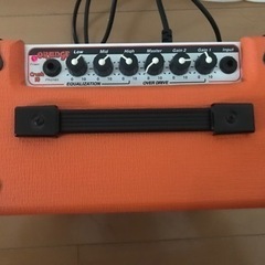 美品！ほぼ未使用。オレンジ　アンプとつなぐギターのケーブルも！　の画像