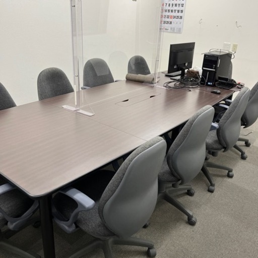 会議テーブルとイス　まとめて