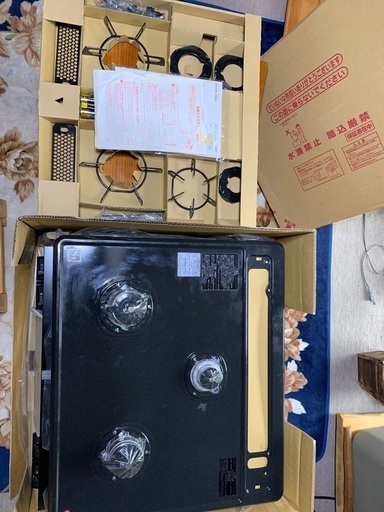 ☆未使用☆システムキッチン用ビルトインコンロ
